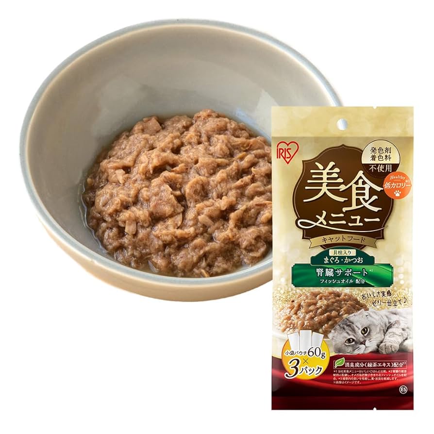 ダイエットフード mARiKo 黒缶パウチ 子ねこ用 まぐろとかつお やわらかゼリータイプ 60g